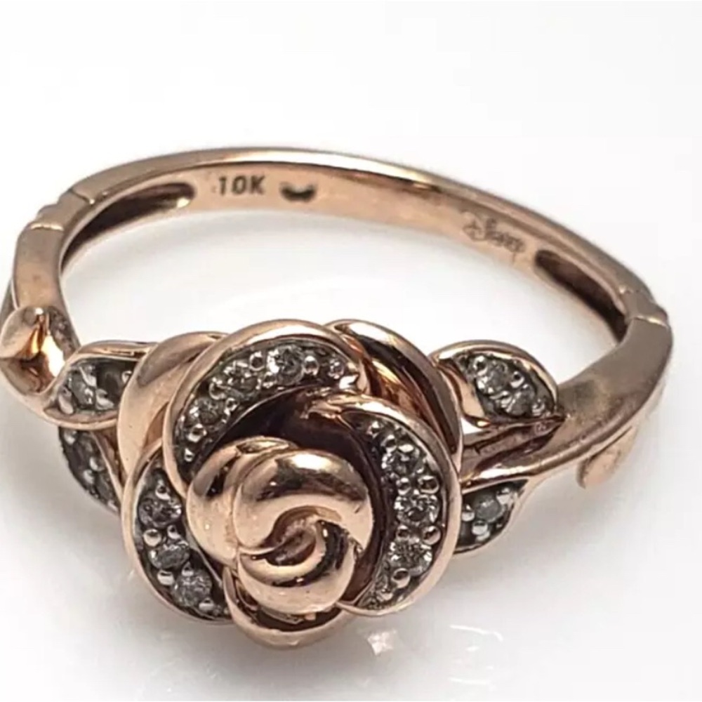 Zales Disney Enchanted Rose Ring Size 7